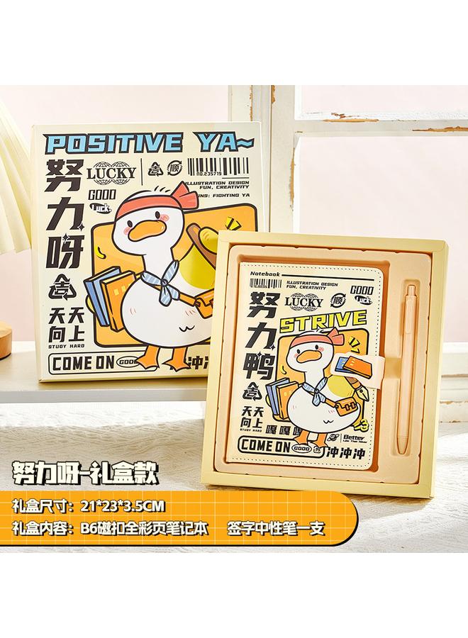 Bluejw Panda Hand Account Book Girl High Beauty Value Award Notebook Creative Gift Birthday Gift Box Suit Student Card - Image 1