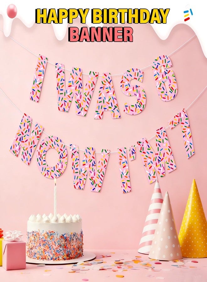 ايباك لافتة زينة عيد ميلاد Epakh 6 7، لافتة آيس كريم لحفلات ميم 6-7، لوازم حفلات مضحكة بطابع 6 و7، زينة عيد ميلاد "كنت في السادسة، والآن أنا في السابعة" (بنمط، متعدد الألوان) - Image 4