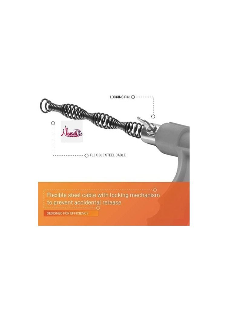 ABBASALI ¼ Inch 25 Feet Plumbing Snake Drain Auger Sink Snake Pipe Drain Cleaner for Bathroom Kitchen Sink Shower Drain.  - Image 5