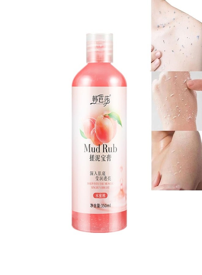 DafPrauy Peach Mud Scrub Exfoliator - Body Scrub (350ML) - Image 1