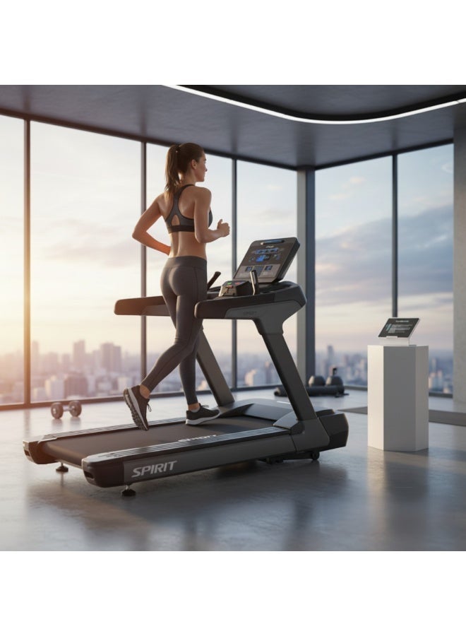 Spirit Fitness CT900 Commercial Treadmill 5HP AC Motor | 0–19.3 km/h Speed | 0–15% Incline | Heavy Duty Gym Running Machine | 205 kg User Capacity | LED Console | Professional Fitness Equipment - Image 5