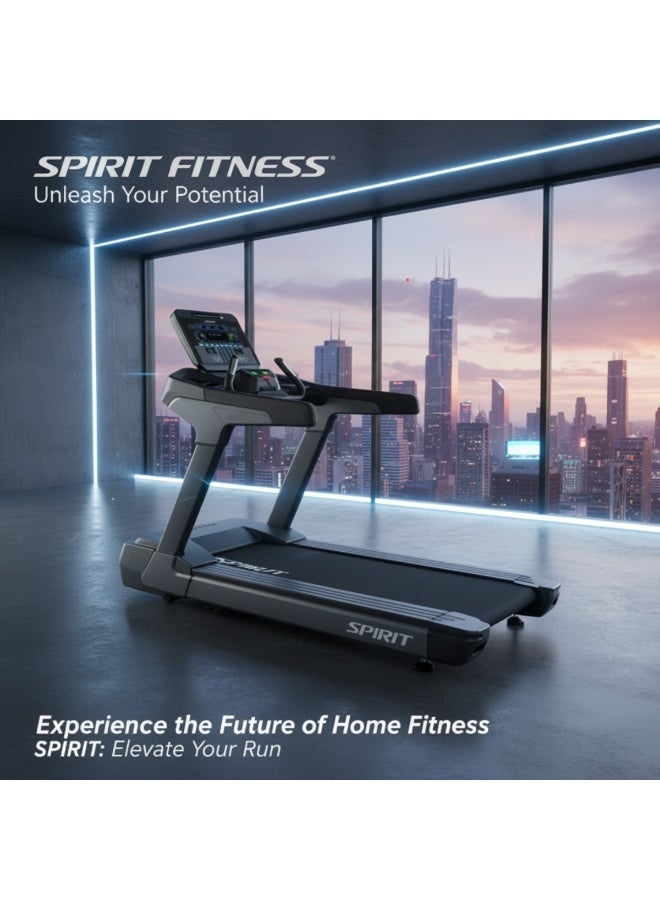 Spirit Fitness CT900 Commercial Treadmill 5HP AC Motor | 0–19.3 km/h Speed | 0–15% Incline | Heavy Duty Gym Running Machine | 205 kg User Capacity | LED Console | Professional Fitness Equipment - Image 4