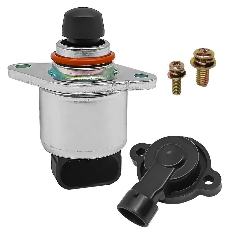 NOTISH Idle Air Control Valve IAC Throttle Position Sensor TPS Throttle Position Sensor and Idle Control Valve Set Compatible with Chevy GMC Cadillac Suburban Tahoe Sierra GTO More