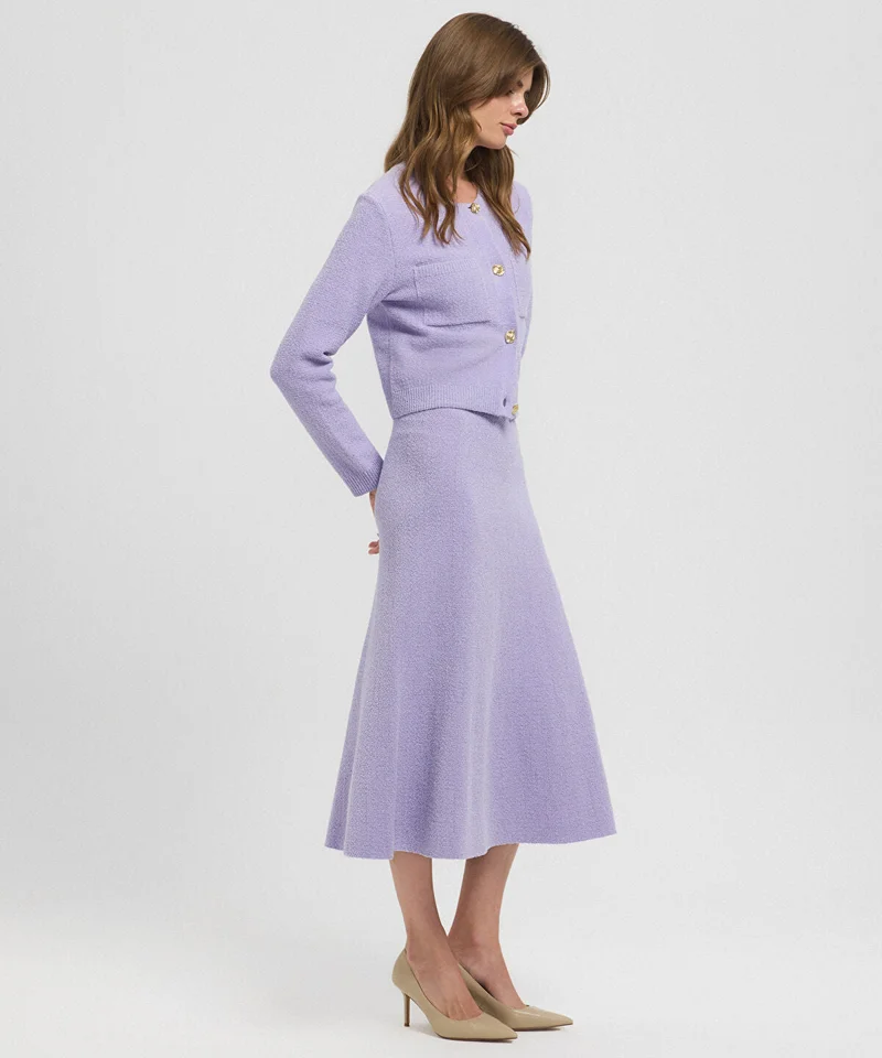 Ipekyol  Textured Midi Skirt for Women | Best Price UAE