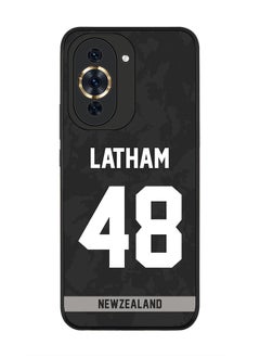 Rugged Black Edge Case for Huawei nova 10 Pro, Slim fit Soft Case Flexible Rubber Edges Thin Cover - Player Name - Tom Latham, Jersey Number- 48