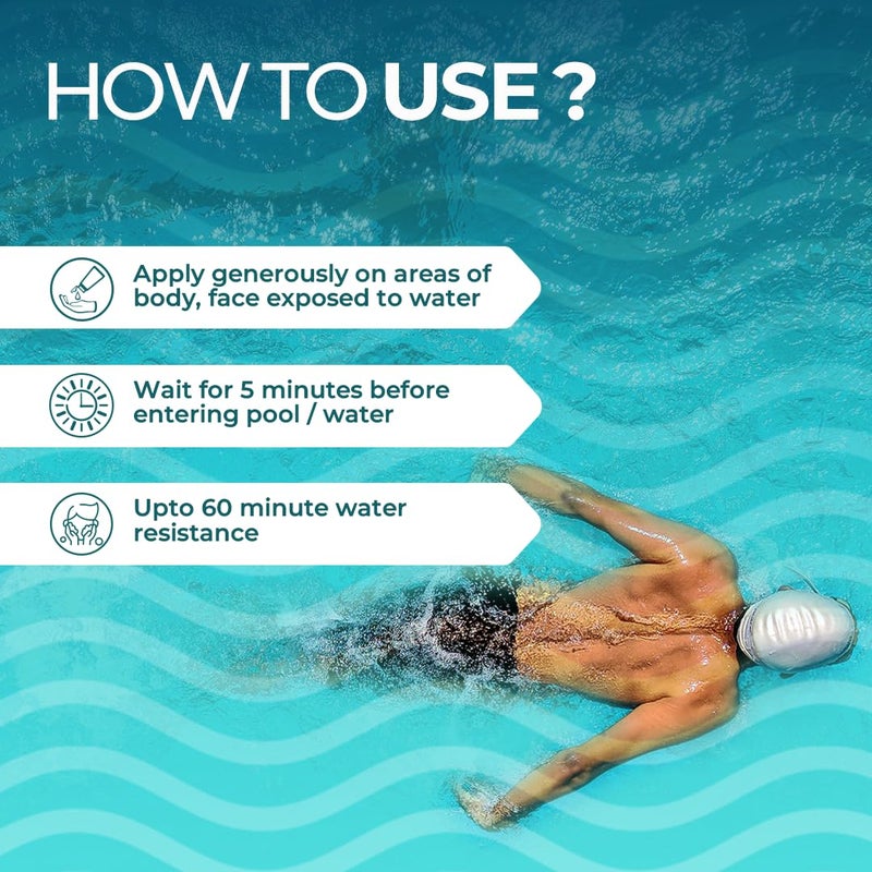 elemnt Elemnt Pre Swim Body Lotion for Kids  Adults  Chlorine Protection Antitan Body Lotion Protection from Sea Water Impurities  Pool Chemicals  Upto 60 mins of Water Resistance  50 gm - Image 4