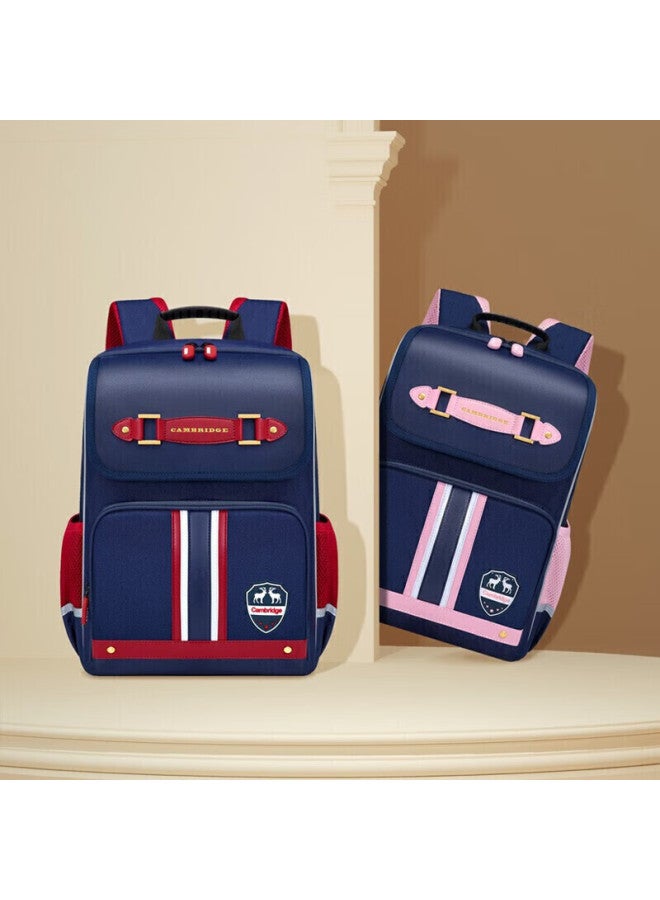 Ninth Castle The Ninth Castle Schoolbag For Primary School Boys, Spine-protecting Children's Backpack For Grades 1-3 British Style Girls' Lightweight Double Shoulder Bag - Image 4