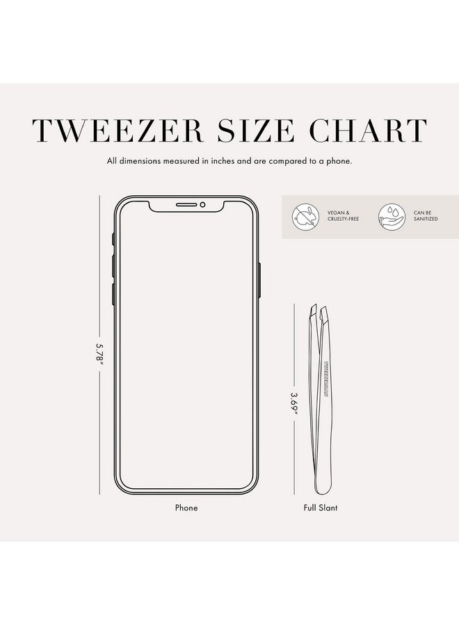 تويزرمان ملقط إزالة الشعر المائل داستي روز الحصري من تويزرمان - ملقط إزالة الشعر، مصنوع من الفولاذ المقاوم للصدأ - Image 3