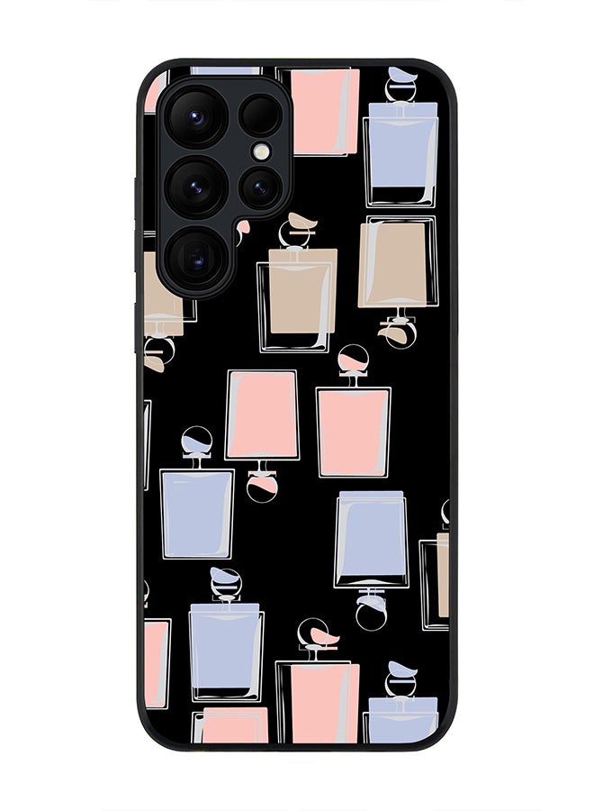 Stylizedd Rugged Black edge case for Samsung Galaxy S24 Ultra, Slim fit Soft Case Flexible Anti Drop TPU Gel Thin Cover- Fragrant Perfume - Image 1