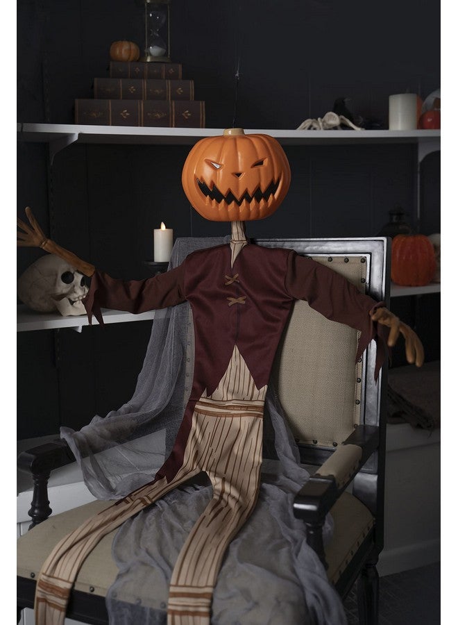 Seasons Disney The Nightmare Before Christmas Pumpkin King Full Size Poseable Hanging Character Decoration  - Image 4