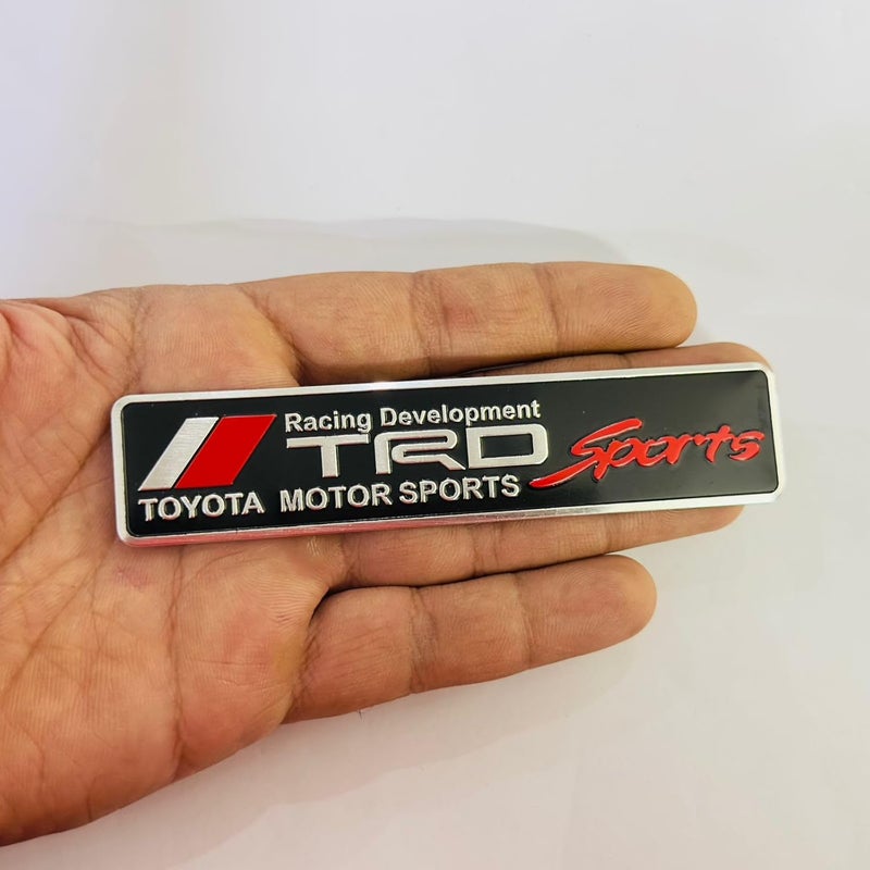 AUTO MT شعارات للسيارة والدراجة شعار معدني وشبكة شعار معدني، ملحقات السيارات لشعار 3D شارة ملصق رياضة السيارات ملصق جولة كبيرة. - Image 1