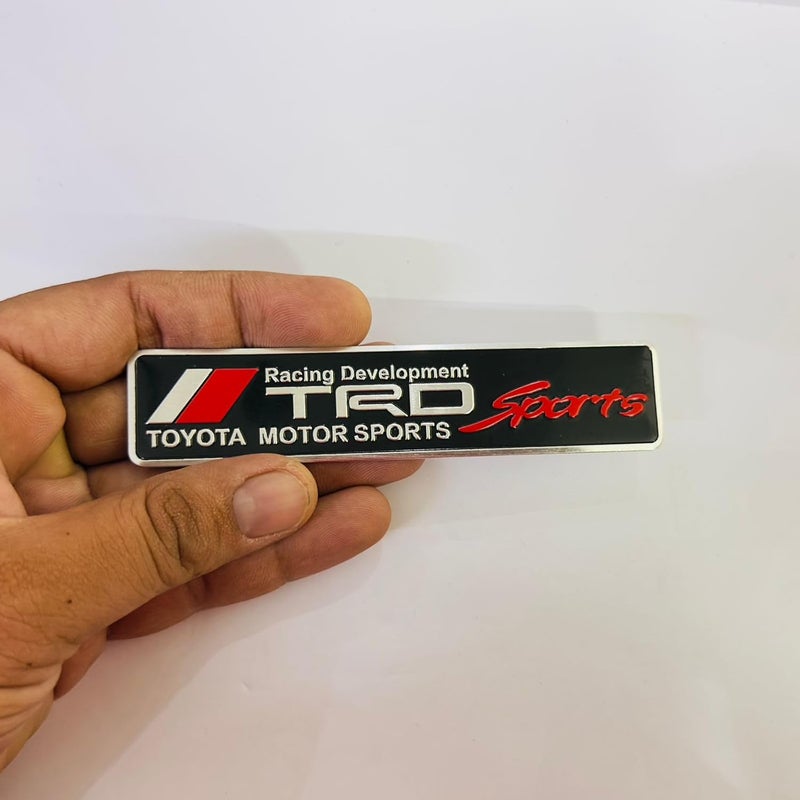 AUTO MT شعارات للسيارة والدراجة شعار معدني وشبكة شعار معدني، ملحقات السيارات لشعار 3D شارة ملصق رياضة السيارات ملصق جولة كبيرة. - Image 2