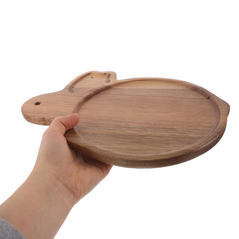 Shaped Charcuterie Board, Acacia Wood Serving Tray For Kitchen, Cheese & Charcuterie Platter For Snacks Desserts Fruit - Image 3
