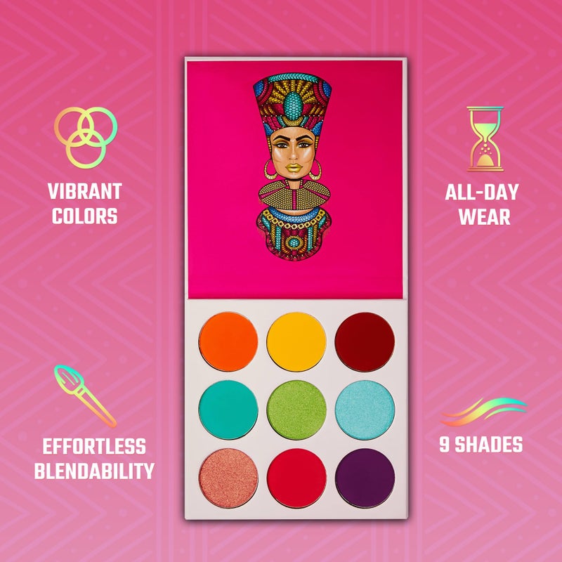 Juvia's Place لوحة جوبيا - زولو - تركواز، أحمر، بنفسجي، 9 درجات، ملونة، زاهية، لوحة نابضة بالحياة، لوحة مكياج ملونة ومشرقة - Image 3