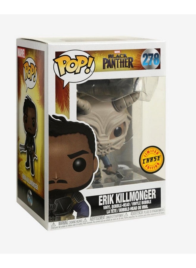 Funko تمثال بوب! مارفل بلاك بانثر إريك كيلمونجر تشيس فاريانت - Image 3