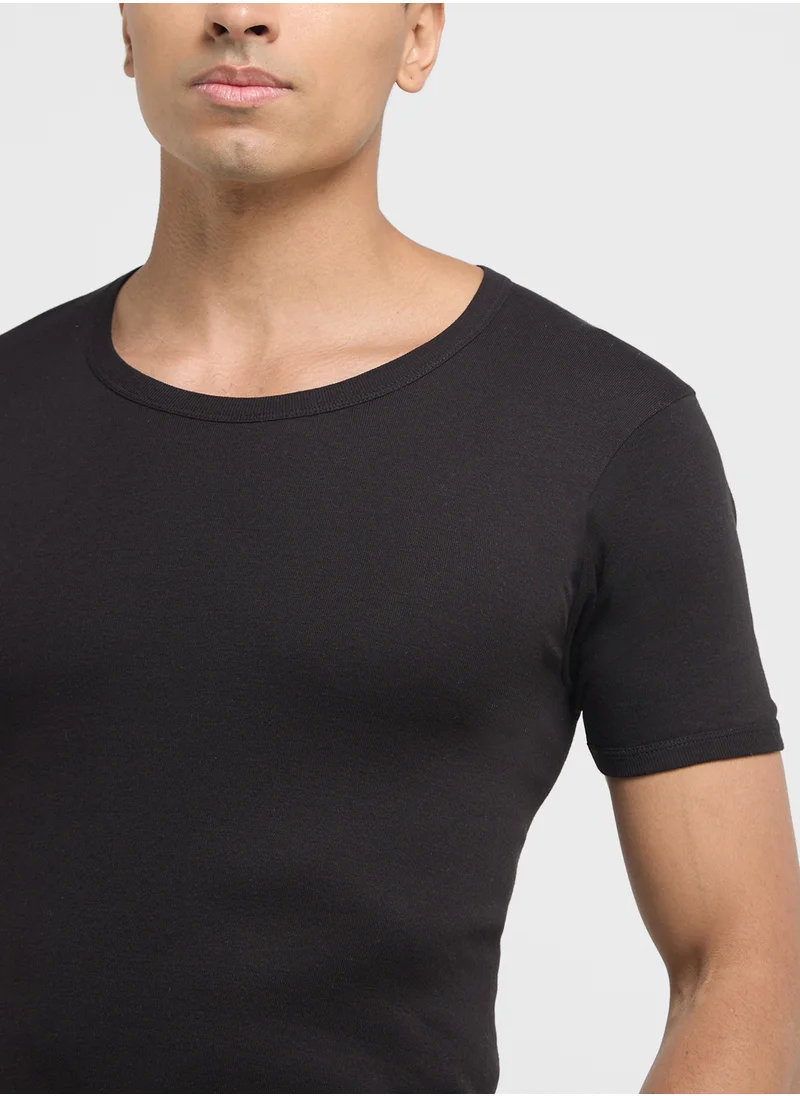 سفنتي فايف بيسيكس Pack of 3 Slim Muscle Fit Vest