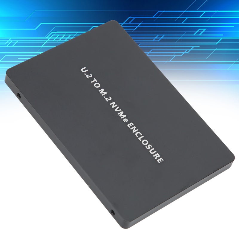 قاعدة تخزين U.2 SSD باللون الأسود مع غلاف من سبائك الألومنيوم: نقل بيانات سريع بنظام PCIe 3.0 - إمداد طبيعي مستقر من DC إلى DC، وواجهة SFF8639، ودعم مفتاح M.2 M لأجهزة سطح المكتب ولابتوب وأنظمة ويندوز و OS X ولينكس - Image 5