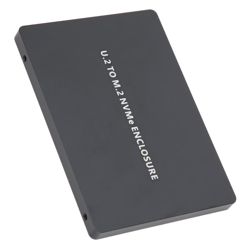 قاعدة تخزين U.2 SSD باللون الأسود مع غلاف من سبائك الألومنيوم: نقل بيانات سريع بنظام PCIe 3.0 - إمداد طبيعي مستقر من DC إلى DC، وواجهة SFF8639، ودعم مفتاح M.2 M لأجهزة سطح المكتب ولابتوب وأنظمة ويندوز و OS X ولينكس - Image 2