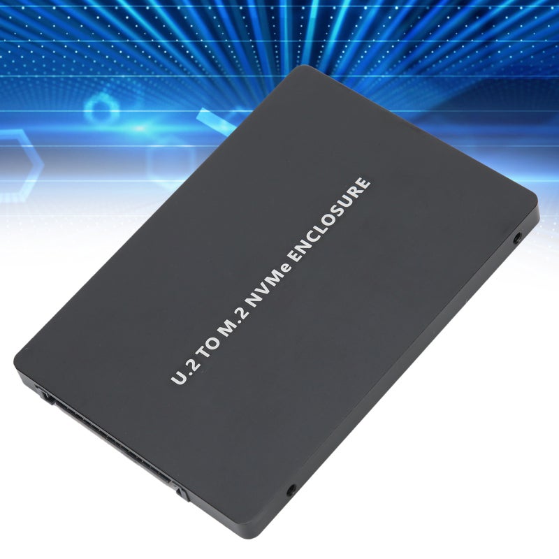 قاعدة تخزين U.2 SSD باللون الأسود مع غلاف من سبائك الألومنيوم: نقل بيانات سريع بنظام PCIe 3.0 - إمداد طبيعي مستقر من DC إلى DC، وواجهة SFF8639، ودعم مفتاح M.2 M لأجهزة سطح المكتب ولابتوب وأنظمة ويندوز و OS X ولينكس - Image 3