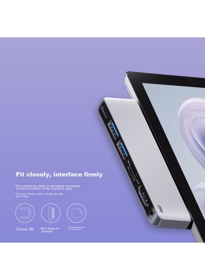 isky Microsoft Surface Pro 9/10/11 Docking Station, Thunderbolt 4 High-Speed Transfer, Type-C Expansion Dock, Hdmi High-Definition 4K Screen Casting And Projection Converter, Usb 3.0 Connector - Image 4