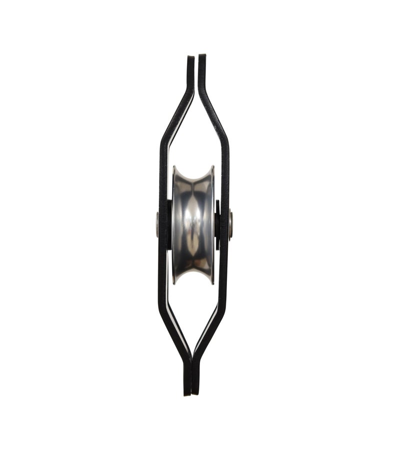 KARAM Aluminium Single Pulley Double Side attachments | Heavy Duty Rope Cable Pulley System for Efficient Load Lifting | Fall Protection Safety Gear | AP014 - Image 2
