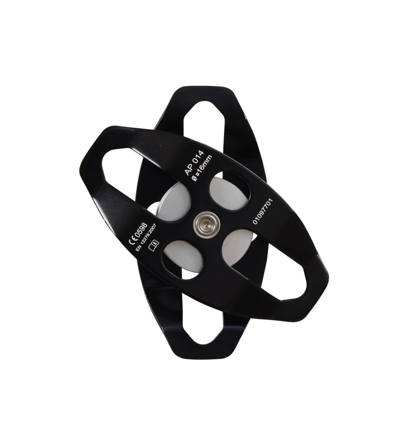 KARAM Aluminium Single Pulley Double Side attachments | Heavy Duty Rope Cable Pulley System for Efficient Load Lifting | Fall Protection Safety Gear | AP014 - Image 4
