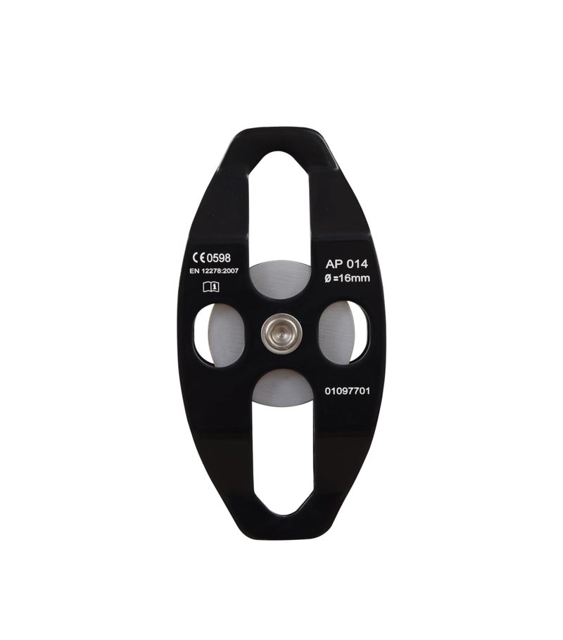 KARAM Aluminium Single Pulley Double Side attachments | Heavy Duty Rope Cable Pulley System for Efficient Load Lifting | Fall Protection Safety Gear | AP014 - Image 3