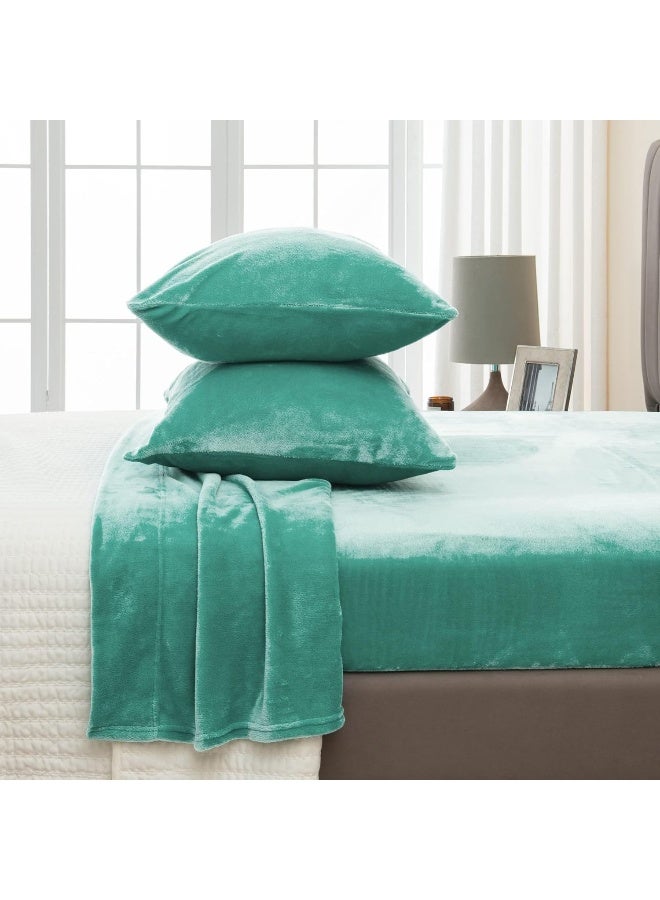 Great Bay Home Great Bay Home Micro Fleece Extra Soft Cozy Velvet Plush Solid Sheet Set  - Image 1