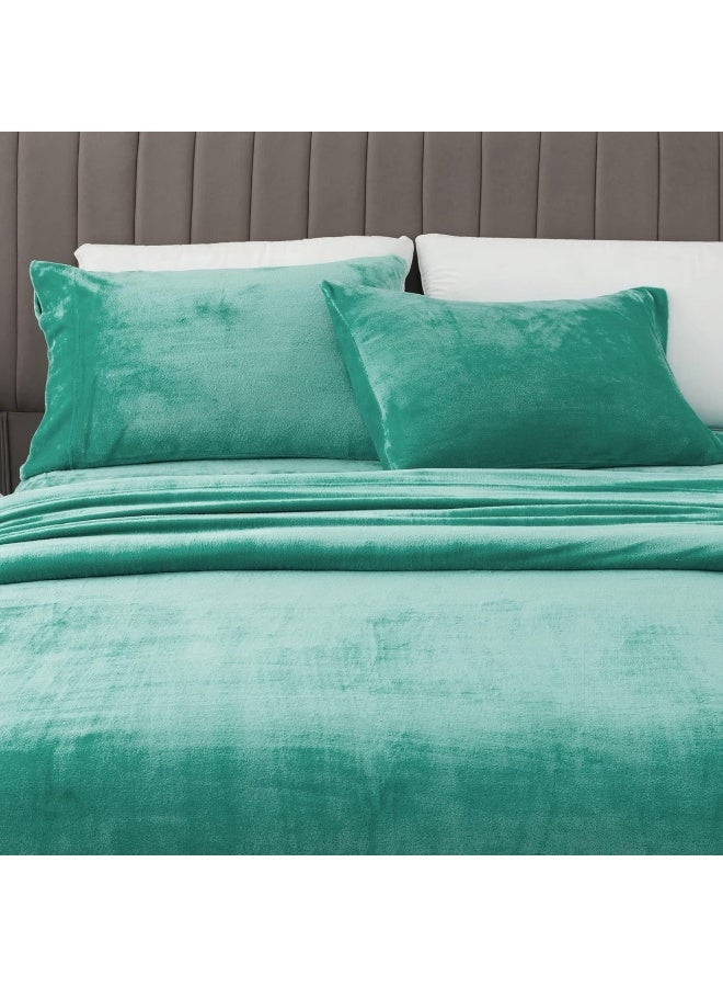Great Bay Home Great Bay Home Micro Fleece Extra Soft Cozy Velvet Plush Solid Sheet Set  - Image 3