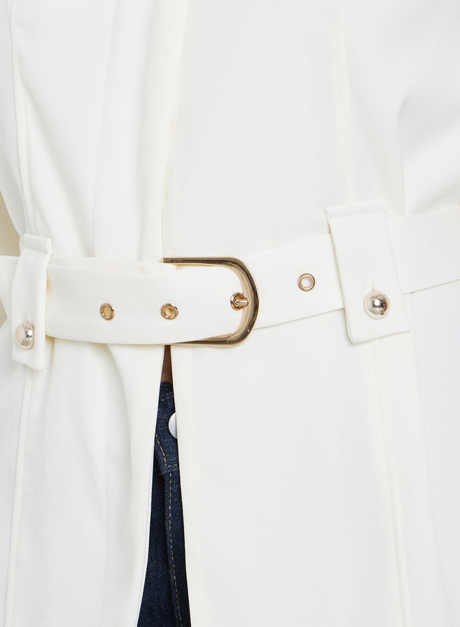 ستايلي بليزر بتفاصيل حزام - Image 3