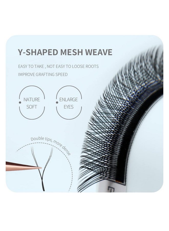 ANNAFRIS 4D Yy Shape Eyelash Extension Makeup Mesh Net Cross 0.07 C Curl 815Mm Mix 2D Y Shape Premade Fans Lash Extension Hand Woven Natural Soft Light Mink False Lashes (0.07 C, 815Mm Mix)  - Image 5