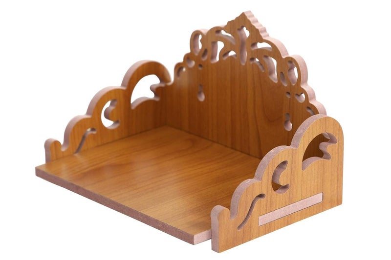 kriyanta kriyanta Wooden Small Temple for Home Puja Mandir Wall Hanging and Table Top Home Mandir Temple Home Decor Beautiful Wooden Temple Hindolo 28 - Image 3
