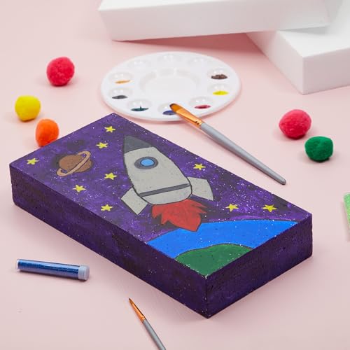 Juvale Smooth Foam Craft Blocks for DIY Craft & Floral Arrangement - Foam Carving Blocks - 12 x 6 x 2 In, White, 6 Pack - Image 4