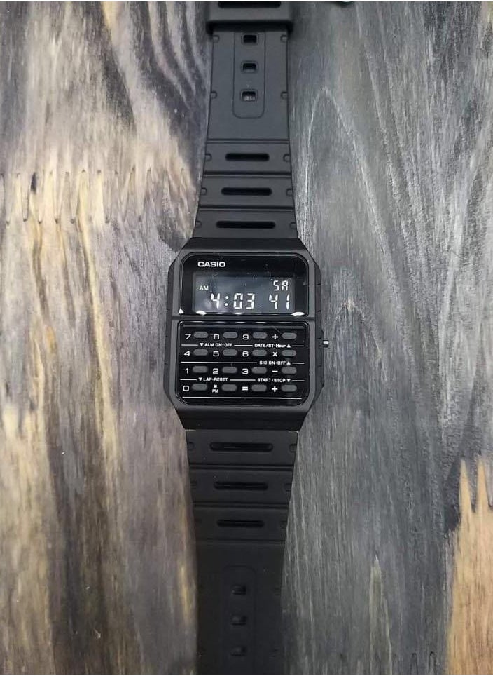 CASIO - Casio Resin Digital Watch For Men's CA-53WF-1BDF - Image 1
