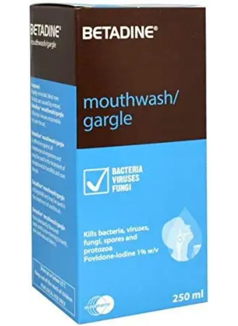 Betadine Mouthwash Gargle 250Ml