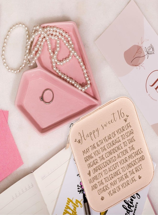 JOYKWE Happy Sweet 16 Jewelry Box Gift for Girls, 16th Birthday Gifts for Girls, Gifts for 16 Year Old Girl 2025, 16th Birthday Jewelry Holder for Her, Teens, Sister, Daughter, Niece, Granddaughter - Image 2