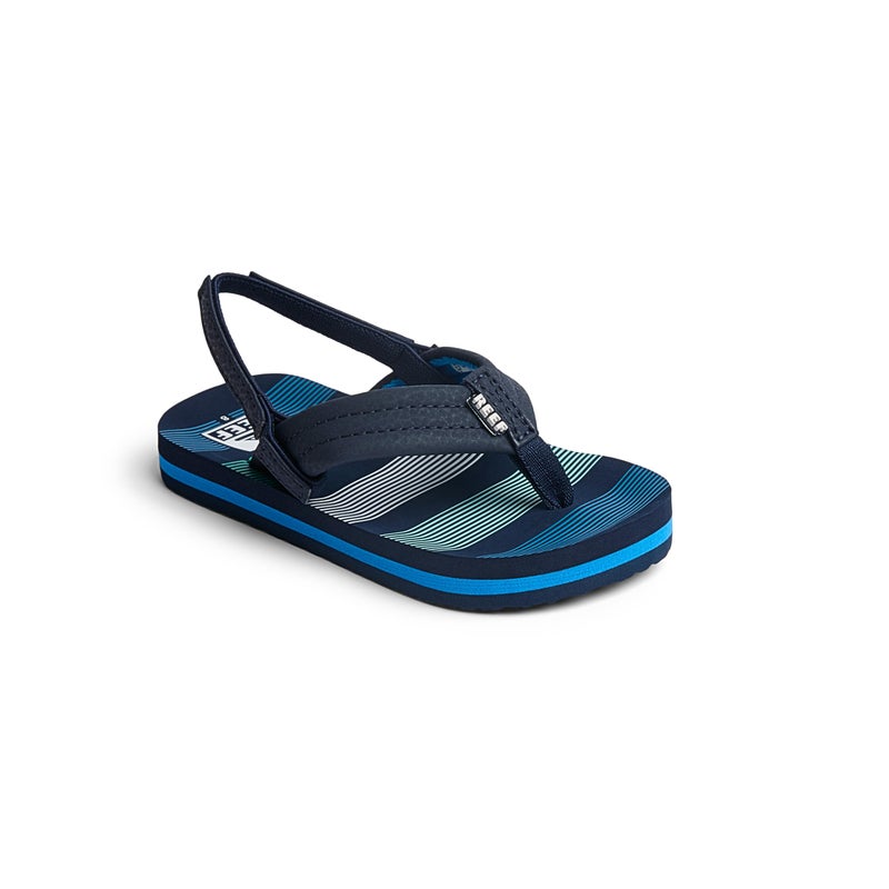 REEF Kids Boys Sandals, Little Ahi, Deep Sea Stripes, 8 - Image 2