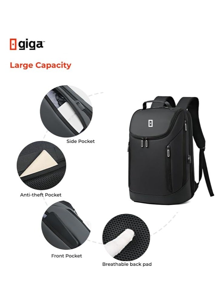 Giga EG 605 Multi-Layer Large Capacity, Wear Resistant,Waterproof Fabric with USB Laptop Backpack  - Image 5