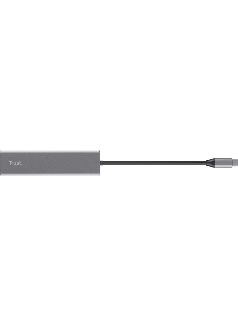 Trust - 24191 Halyx Fast 3.2 Usb-C Hub & Card Reader - Image 1