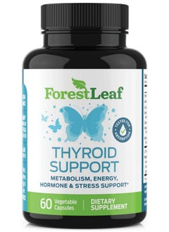 ForestLeaf Thyroid Support Supplement With Iodine All Natural Mineral And Vitamin Complex With B12 Zinc Selenium And More 60 Caps (30 Day Supply) By Forestleaf  - Image 1