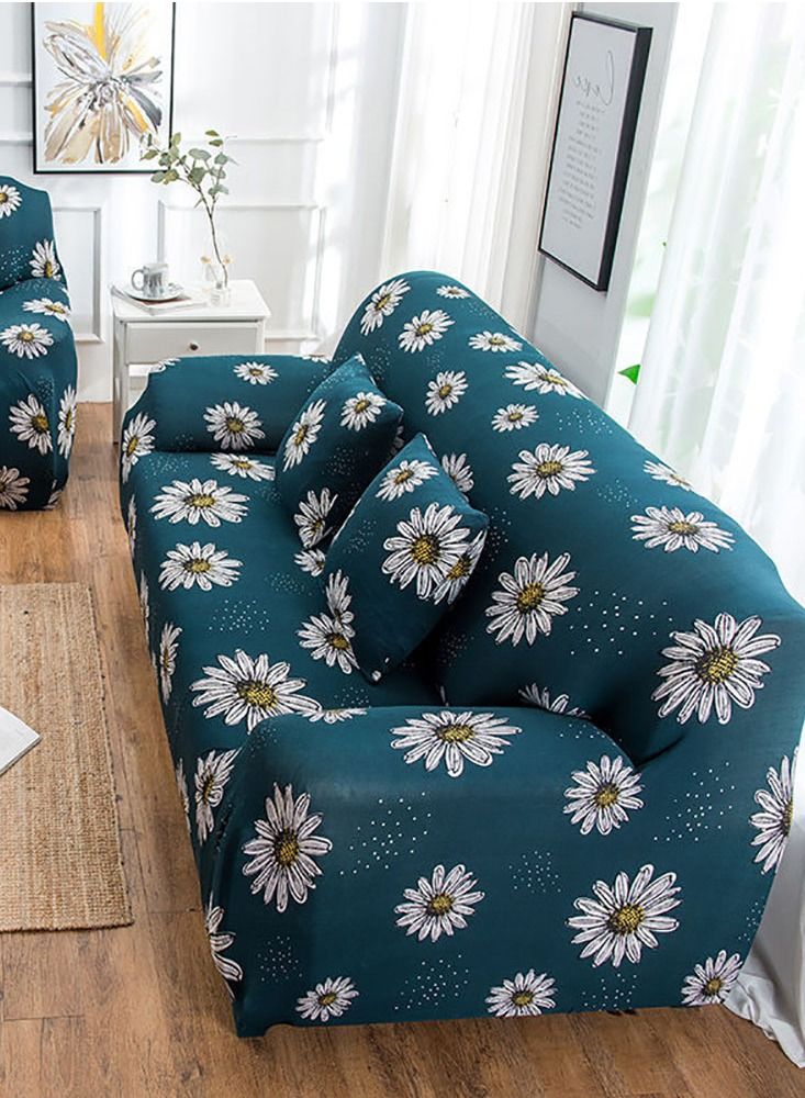 GOLDEN MILLION غطاء أريكة قابل للتمدد، غطاء أريكة مطبوع، غطاء كرسي غير قابل للانزلاق - Image 1