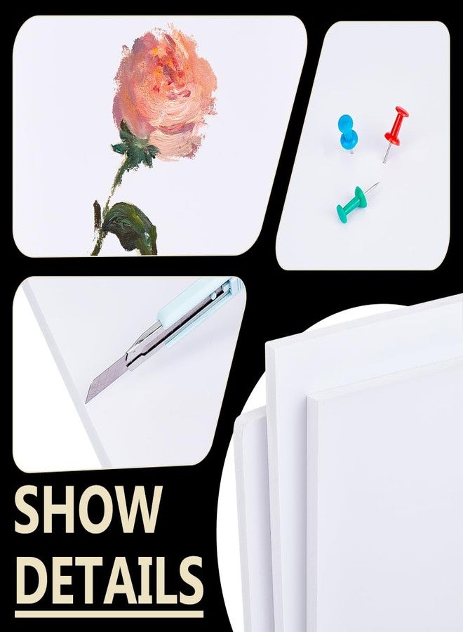 BENECREAT 3Pcs 1/2 Inch White Foam Boards, 12x8 Inch Rectangle PVC Foam Sheet Poster Board for Mounting, Crafts, Art, Display, Presentation and Projects - Image 4