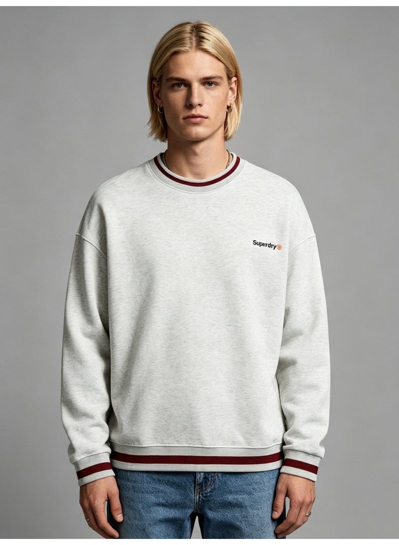 سوبر دراي Superdry Men's and women's matching striped round neck sweater - Image 2