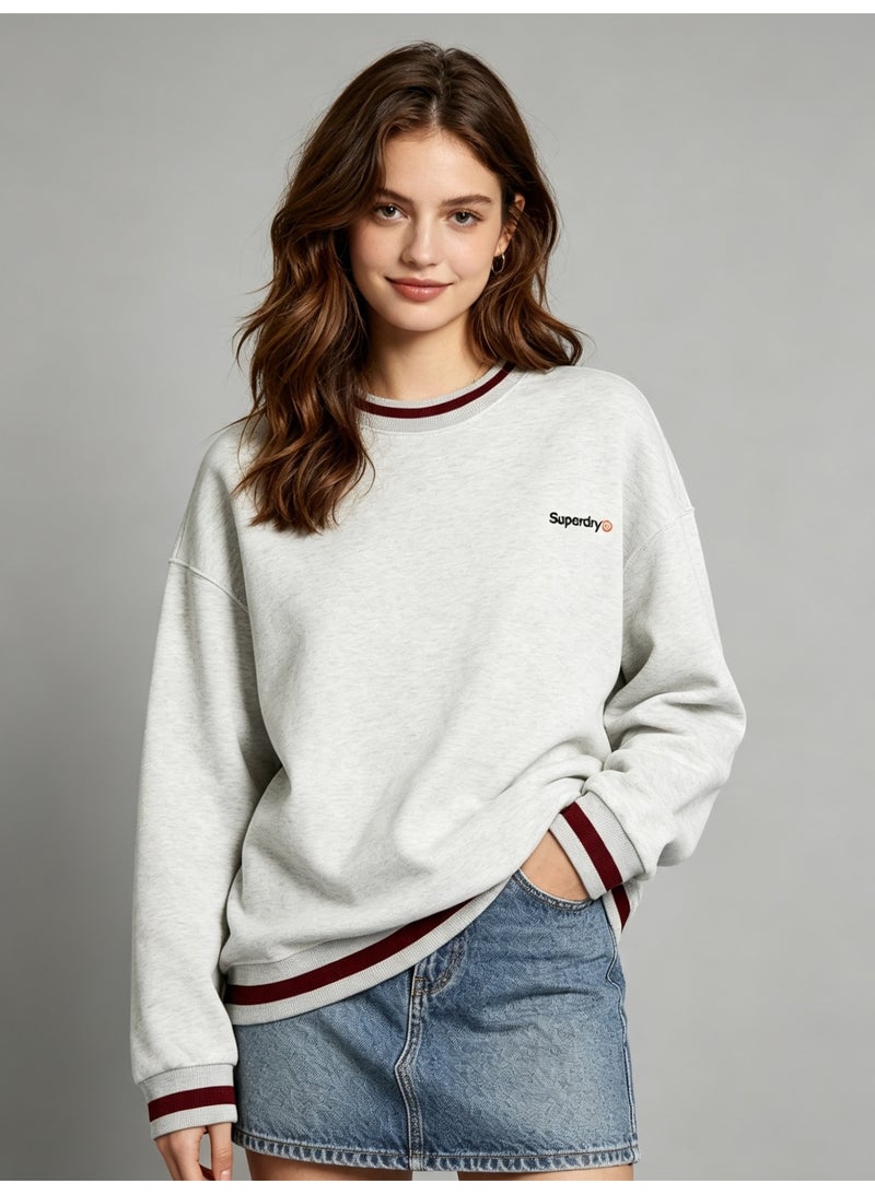 سوبر دراي Superdry Men's and women's matching striped round neck sweater - Image 3