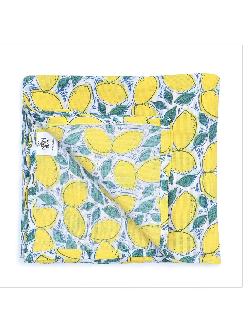 The Mom Store The Mom Store Baby Swaddle Wrap Combo 3 Cotton Comfortable Fruit Print New Born  - Image 3
