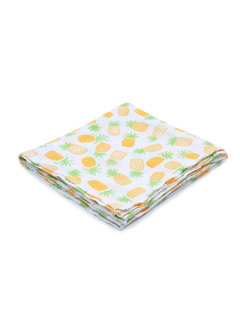 The Mom Store The Mom Store Baby Swaddle Wrap Combo 3 Cotton Comfortable Fruit Print New Born  - Image 5