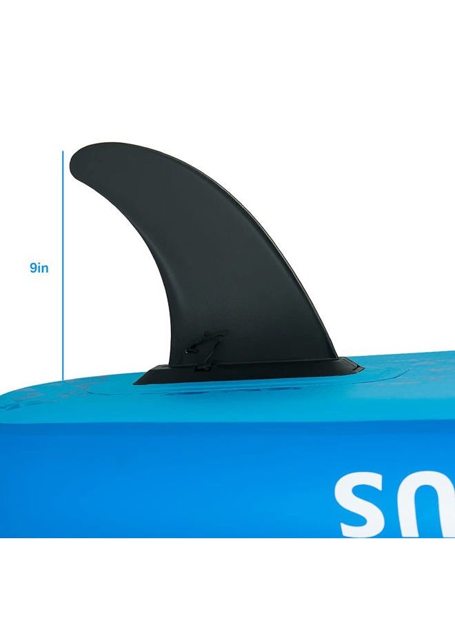 ISUP Fins 9", Paddle Board Center Fin, Slide-in Fin Replacement for Inflatable Paddle Board, Quick Release SUP Fin Universal Type, Black - Image 5