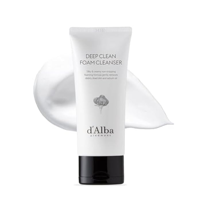 d'alba Piedmont Italian White Truffle Deep Foam Cleanser, Vegan Skincare, Gentle Foam Cleanser with White Truffles for All Skin Types, Safe for Sensitive Skin, Hypoallergenic - Image 1