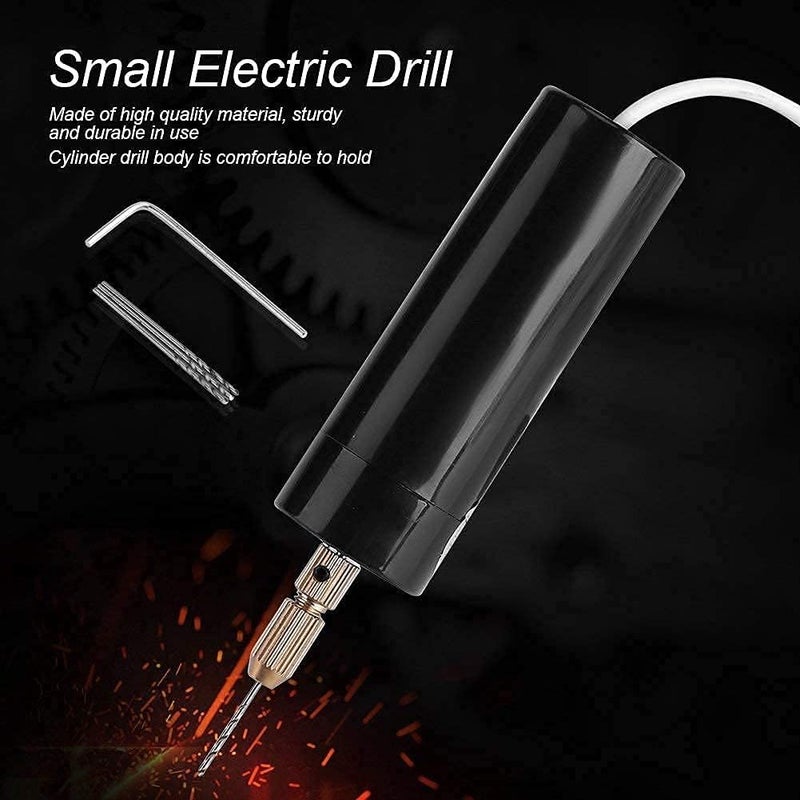 COYRASTH COYRASTH Micro Electric Portable Hand Drill Set Mini Electric Pin for Arts Crafts Jewelry Making Miniature DIY Craft and Pendant Making Supplies Set of 1 - Image 3