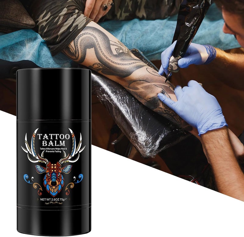 2pack Tattoo Aftercare Butter Balm, 2.6 oz, Old & New Tattoo Moisturizer Healing Brightener for Color Enhance, Natural Tattoo Cream - Image 2